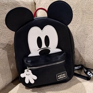 Disney Black and White Mickey Mouse Backpack